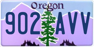 OR license plate 902AVV
