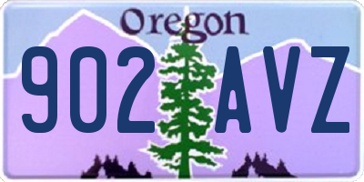 OR license plate 902AVZ