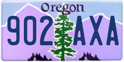 OR license plate 902AXA