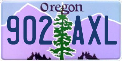 OR license plate 902AXL