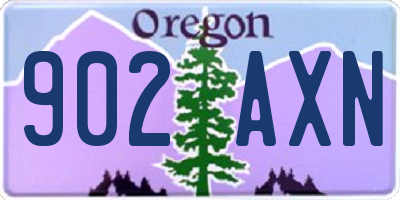 OR license plate 902AXN