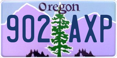 OR license plate 902AXP