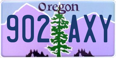 OR license plate 902AXY