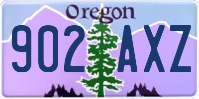 OR license plate 902AXZ