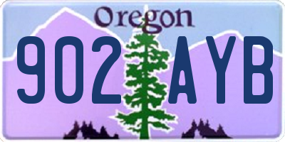 OR license plate 902AYB