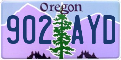 OR license plate 902AYD