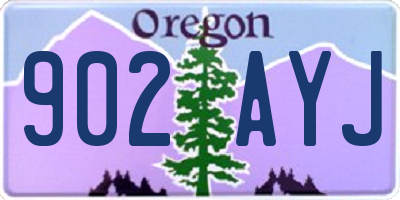 OR license plate 902AYJ