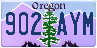 OR license plate 902AYM