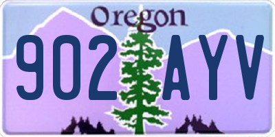 OR license plate 902AYV