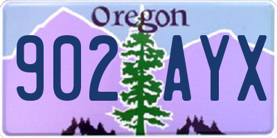 OR license plate 902AYX