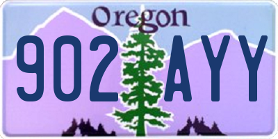 OR license plate 902AYY