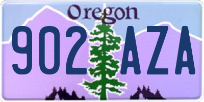 OR license plate 902AZA