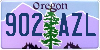 OR license plate 902AZL
