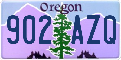 OR license plate 902AZQ