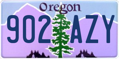 OR license plate 902AZY