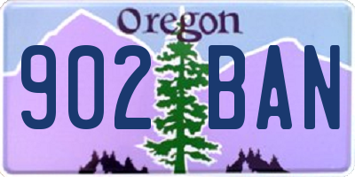 OR license plate 902BAN