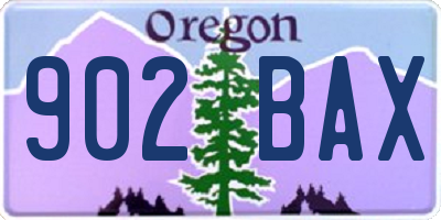 OR license plate 902BAX