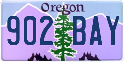 OR license plate 902BAY