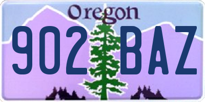 OR license plate 902BAZ