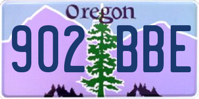 OR license plate 902BBE