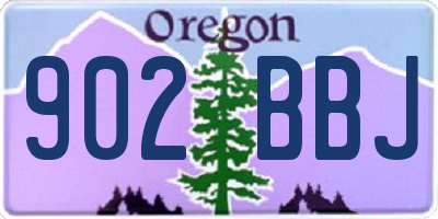 OR license plate 902BBJ