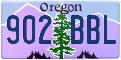 OR license plate 902BBL