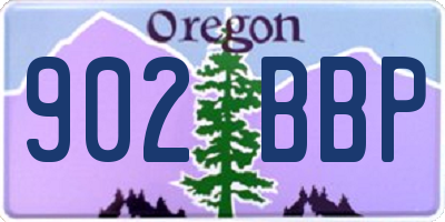 OR license plate 902BBP