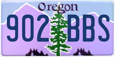 OR license plate 902BBS
