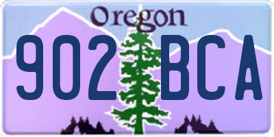 OR license plate 902BCA