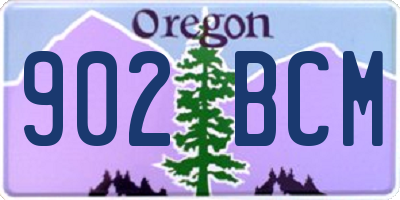 OR license plate 902BCM