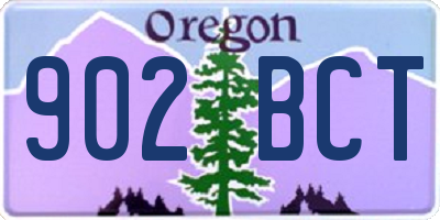 OR license plate 902BCT