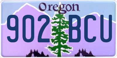 OR license plate 902BCU