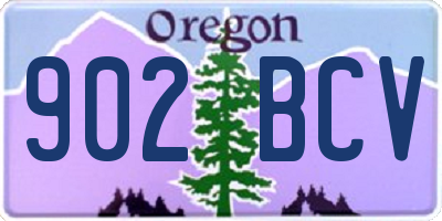 OR license plate 902BCV