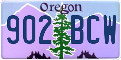 OR license plate 902BCW