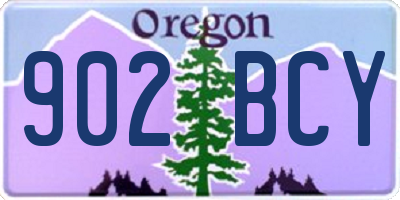 OR license plate 902BCY