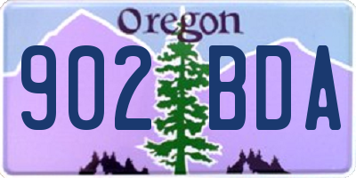 OR license plate 902BDA