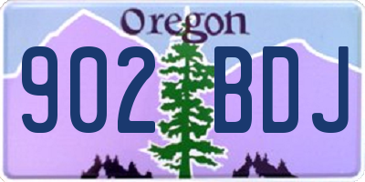 OR license plate 902BDJ