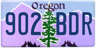 OR license plate 902BDR