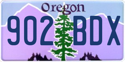 OR license plate 902BDX