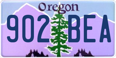OR license plate 902BEA