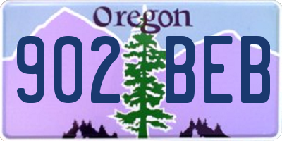 OR license plate 902BEB