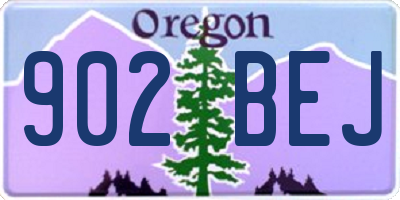 OR license plate 902BEJ