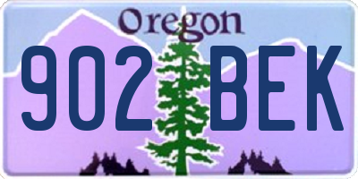 OR license plate 902BEK