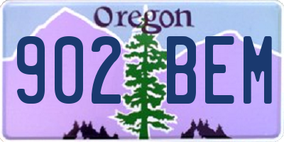 OR license plate 902BEM