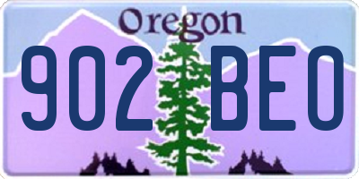 OR license plate 902BEO