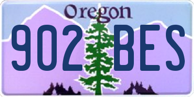 OR license plate 902BES