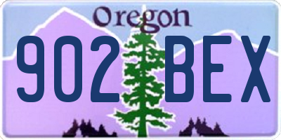 OR license plate 902BEX
