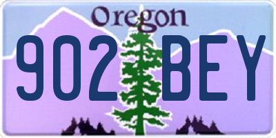 OR license plate 902BEY