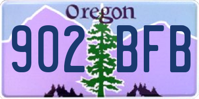 OR license plate 902BFB