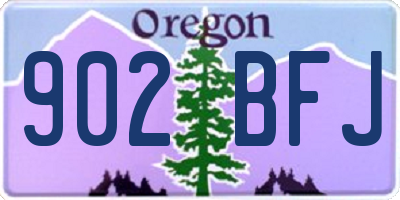 OR license plate 902BFJ